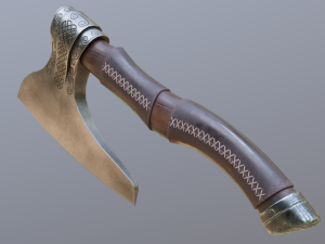 battle axe 3D Model