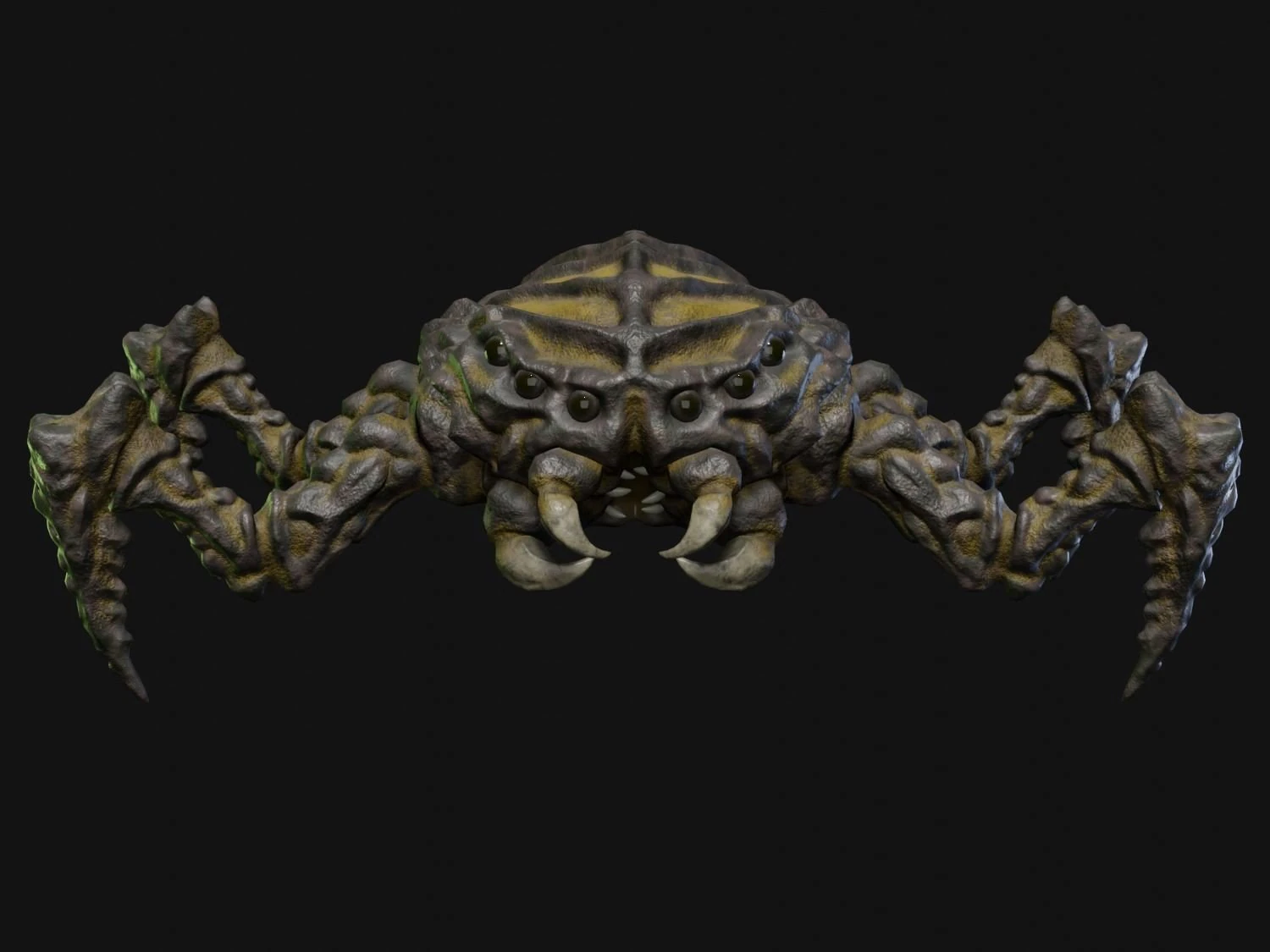 insectoid monster 3D Model .c4d .max .obj .3ds .fbx .stl .blend 