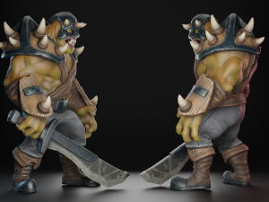 Orc Warrior Modello 3D