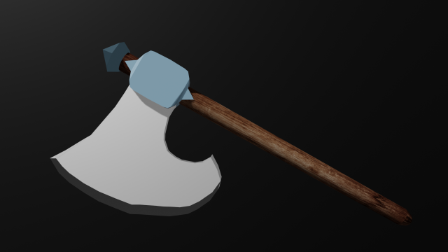 axe of platinum Model 3D .c4d .max .obj .3ds .fbx .stl .blend 