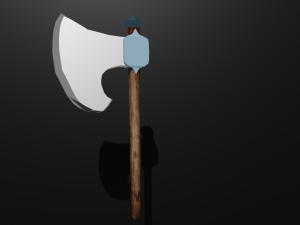 axe of platinum Model 3D