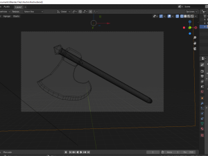 axe of platinum Model 3D