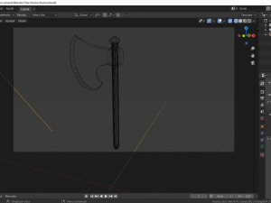 axe of platinum Model 3D