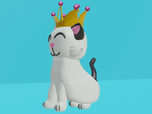 gato coronado 3D Model