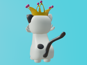 gato coronado 3D Model