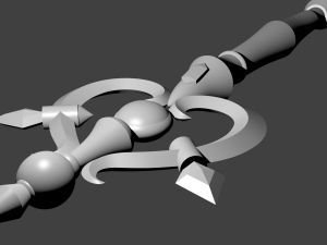 goblin slayer priestess staff cosplay - stl file 3d printing 3D प्रिंट मॉडल