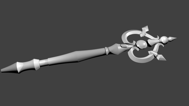 goblin slayer priestess staff cosplay - stl file 3d printing 3D प्रिंट मॉडल .c4d .max .obj .3ds .fbx .stl .blend 