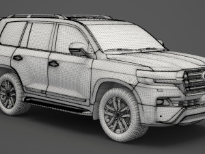 toyota land cruiser 2016 Model 3D