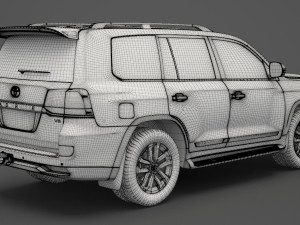 toyota land cruiser 2016 Model 3D