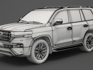 toyota land cruiser 2016 Model 3D