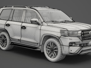 toyota land cruiser 2016 Model 3D
