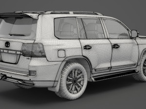 toyota land cruiser 2016 Model 3D