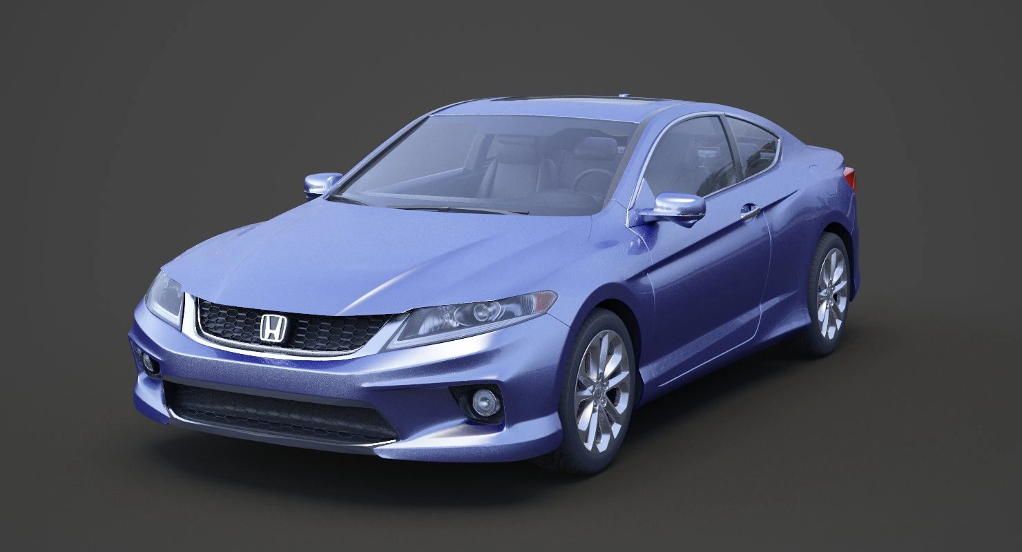 honda accord coupe 2013 3D Model .c4d .max .obj .3ds .fbx .stl .blend 