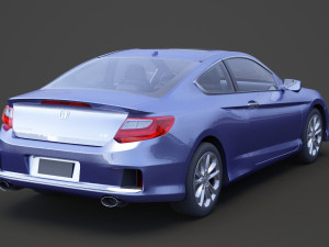 honda accord coupe 2013 3Dモデル