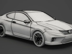 honda accord coupe 2013 3D Model