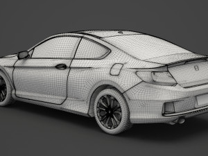 honda accord coupe 2013 3Dモデル