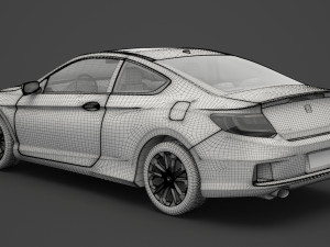 honda accord coupe 2013 3Dモデル