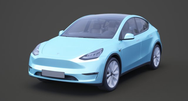 tesla model y 2021 3D Модель .c4d .max .obj .3ds .fbx .stl .blend 