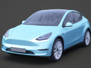 特斯拉 Model Y 2021 3D 模型