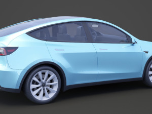 tesla model y 2021 3D Модель