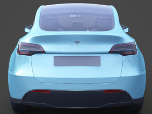 tesla model y 2021 3D Модель
