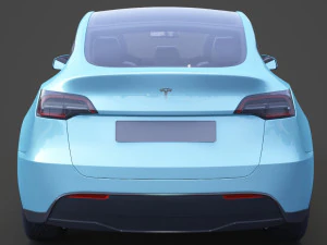 tesla model y 2021 3D Model