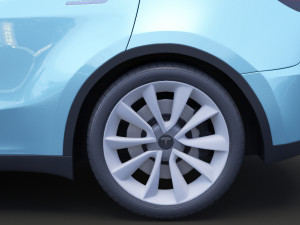 tesla model y 2021 3D Модель