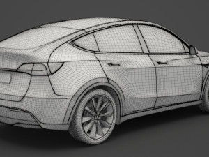 tesla model y 2021 3D Модель