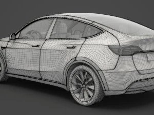 tesla model y 2021 3D Model