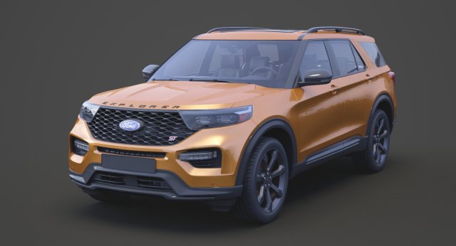 ford-explorer st 2020 Modelo 3D .c4d .max .obj .3ds .fbx .stl .blend 