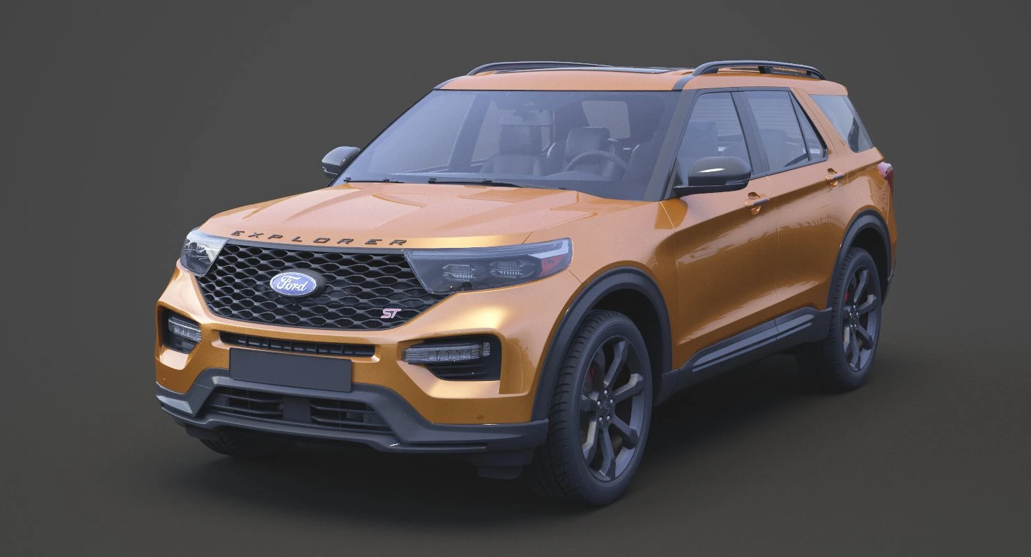 ford-explorer st 2020 3D Model .c4d .max .obj .3ds .fbx .stl .blend