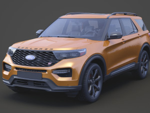 ford-explorer st 2020 Modèle 3D