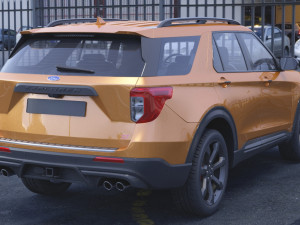 ford-explorer st 2020 Modelo 3D