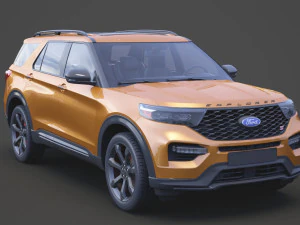 ford-explorer st 2020 3D Model