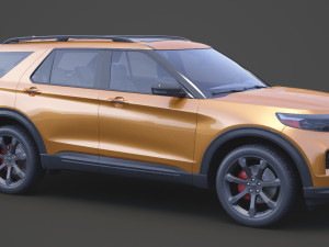 ford-explorer st 2020 Modelo 3D