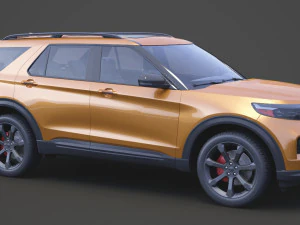 ford-explorer st 2020 3D Model