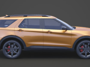 ford-explorer st 2020 Modelo 3D