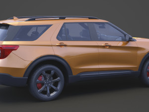 ford-explorer st 2020 Modelo 3D