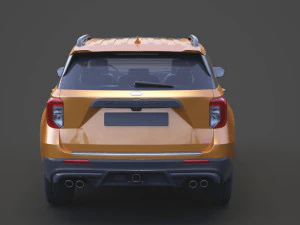 ford-explorer st 2020 3D Model