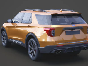 ford-explorer st 2020 3D Model