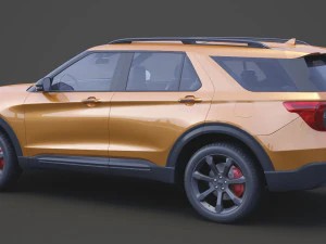 ford-explorer st 2020 3D Model