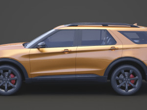 ford-explorer st 2020 Modelo 3D