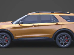 ford-explorer st 2020 3D Model