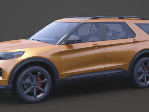 ford-explorer st 2020 Modelo 3D