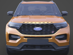 ford-explorer st 2020 Modelo 3D