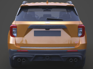 ford-explorer st 2020 Modelo 3D