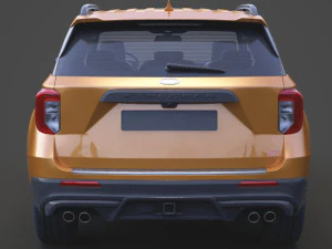 ford-explorer st 2020 3D Model