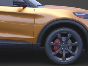 ford-explorer st 2020 Modelo 3D