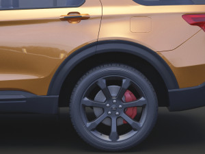 ford-explorer st 2020 Modelo 3D