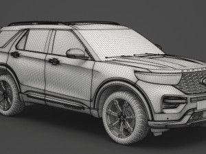 ford-explorer st 2020 Modelo 3D